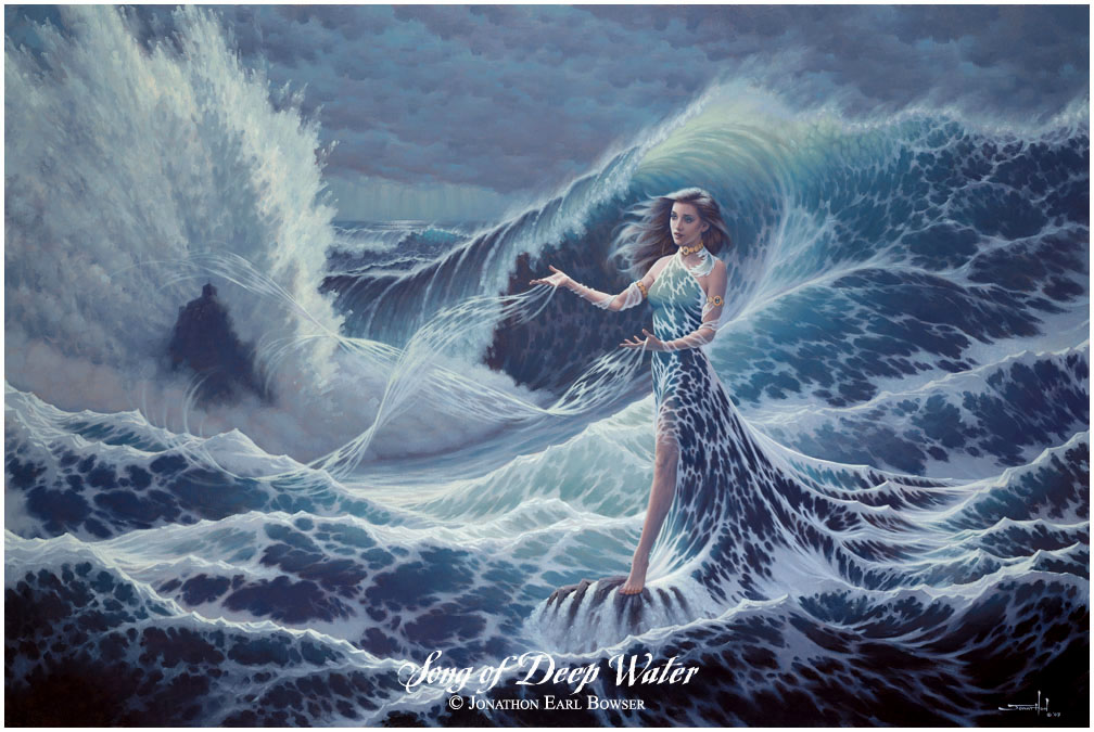 ...an oil painting of the Goddess of the Sea, of storm and mystery and calm...